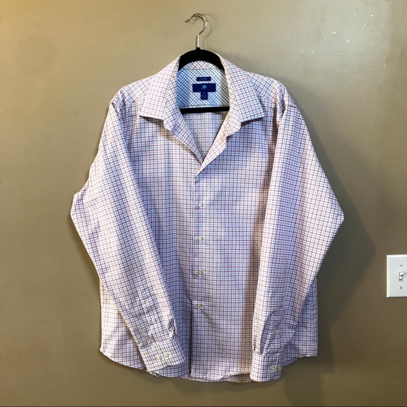 Egara Non Iron Button Down square plaid - Picture 1 of 7